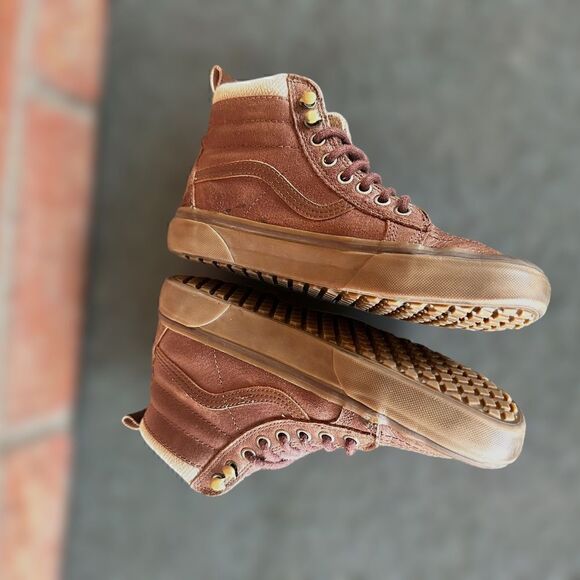 VANS MTE LEATHER BROWN HERRINGBONE MENS size 6.5 Womens 8.0 main image 13
